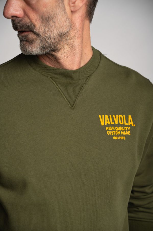 Valvola Fashion FELPA GIROCOLLO BASICO TINTO IN PEZZA Vendita Calda