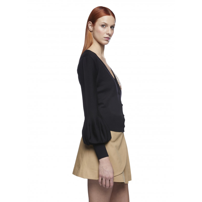 Vivetta CARDIGAN CON MANO STRASS Italy