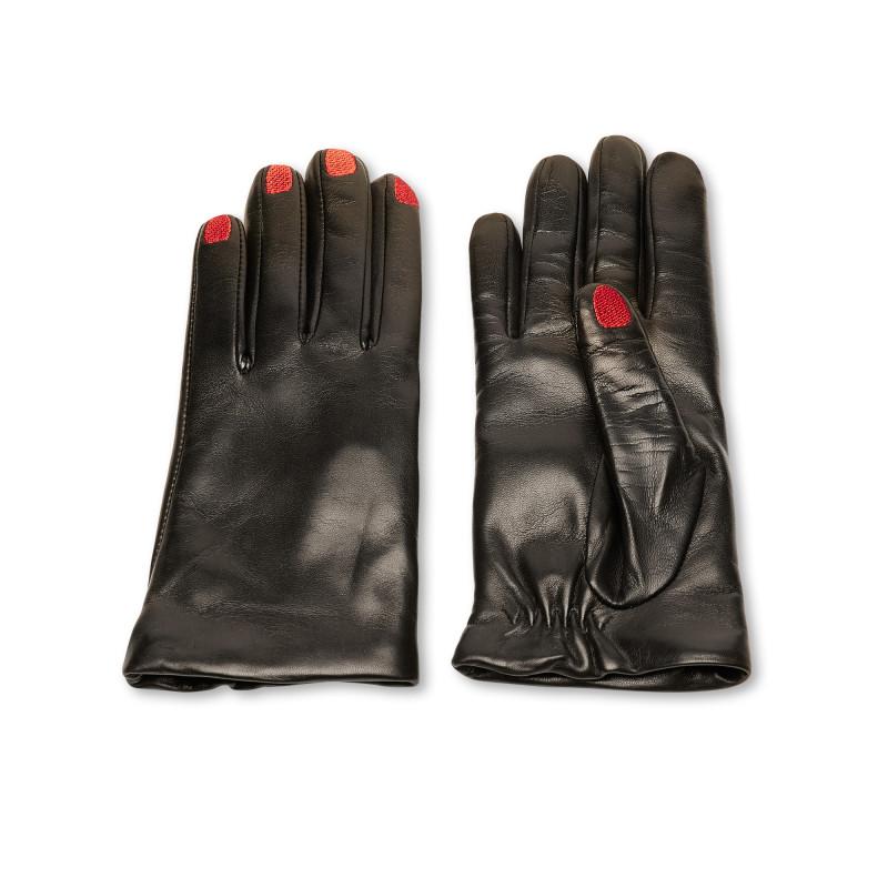 Vivetta GUANTI IN PELLE CON RICAMO UNGHIE Offerte