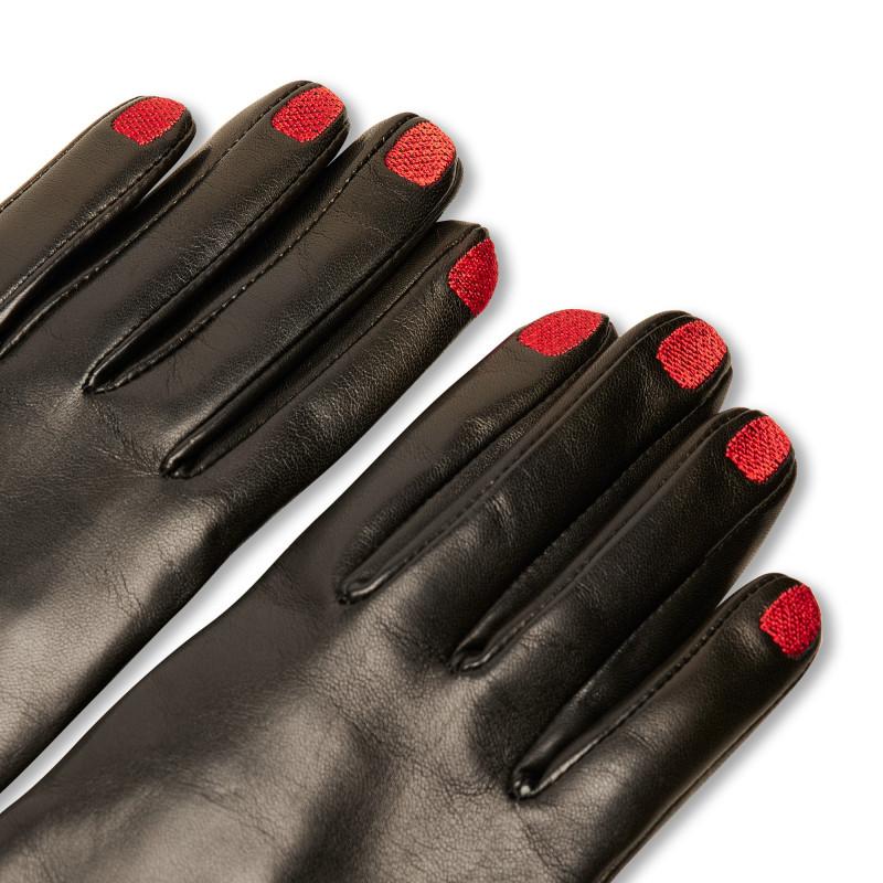 Vivetta GUANTI IN PELLE CON RICAMO UNGHIE Offerte