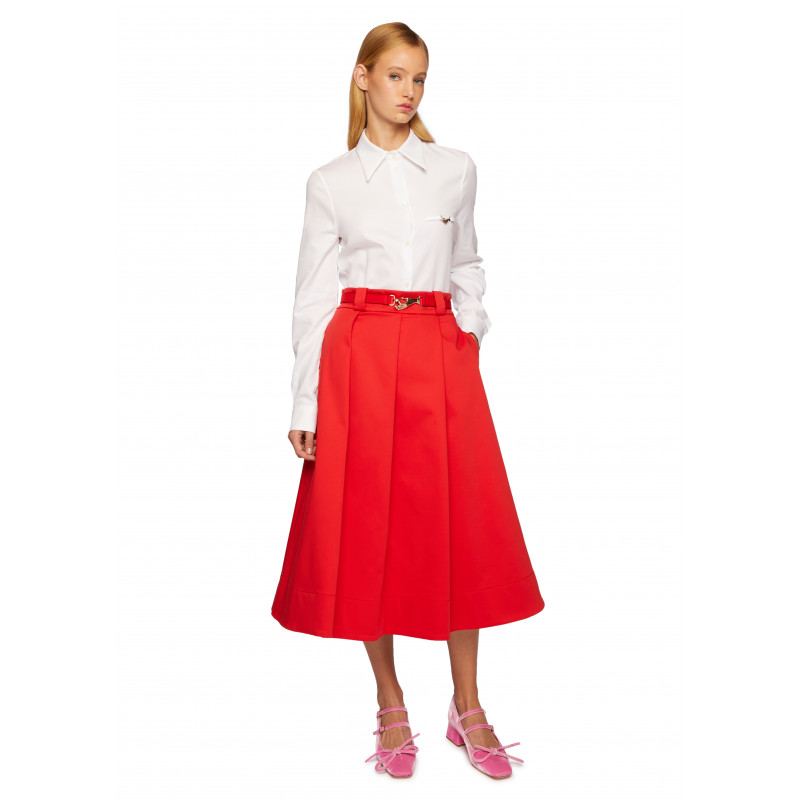 Vivetta GONNA A PIEGHE GABARDINE Shopping Online