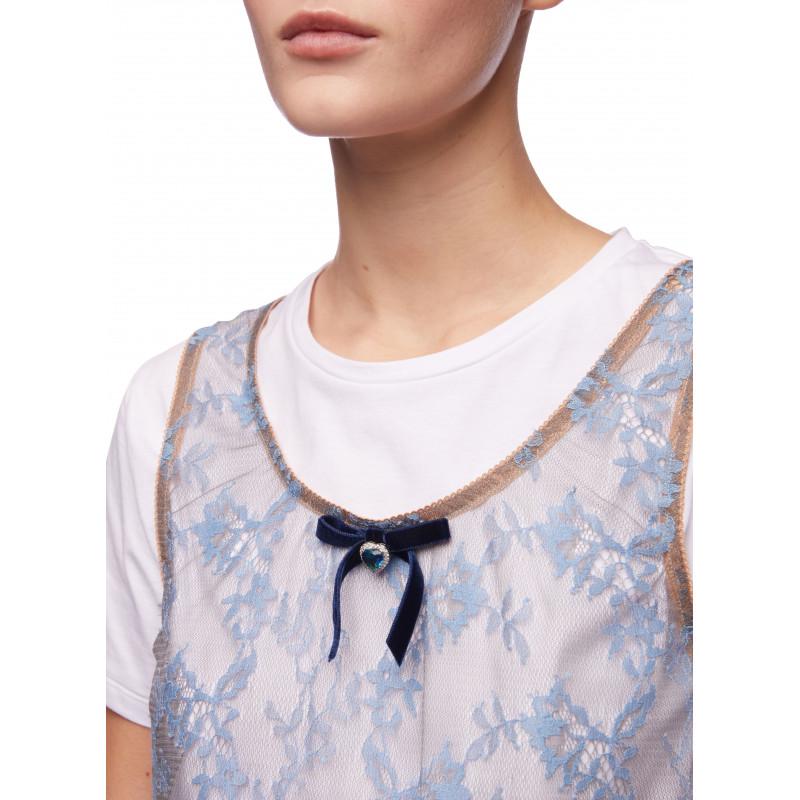 Vivetta T-SHIRT CON TOP PIZZO Negozio