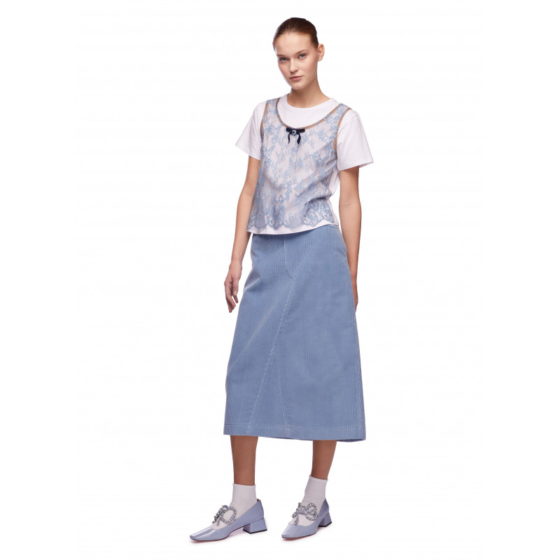 Vivetta T-SHIRT CON TOP PIZZO Negozio