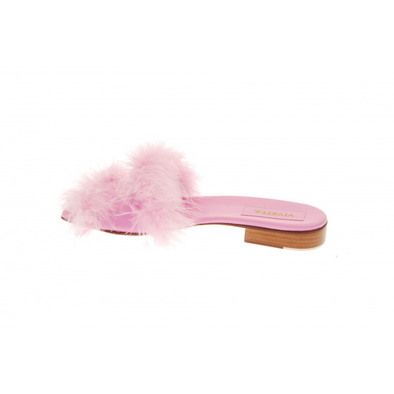 Vivetta SANDALI FLAT CON MARABÙ Offerta