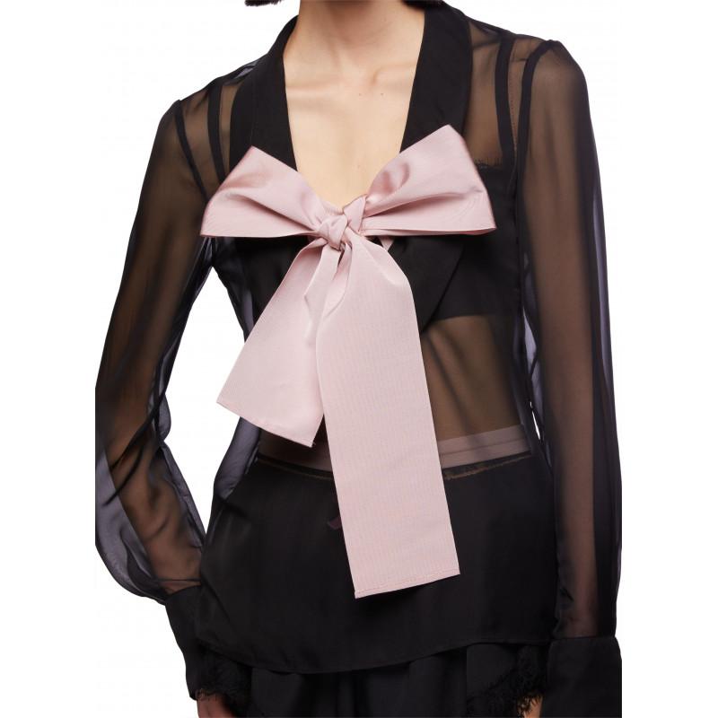 Vivetta CAMICIA CHIFFON CON FIOCCO Trasporto libero internazionale