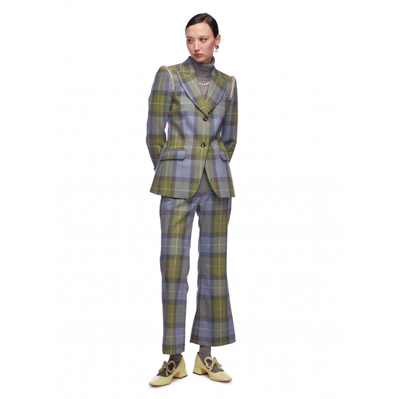 Vivetta PANTALONE TARTAN Nuovo