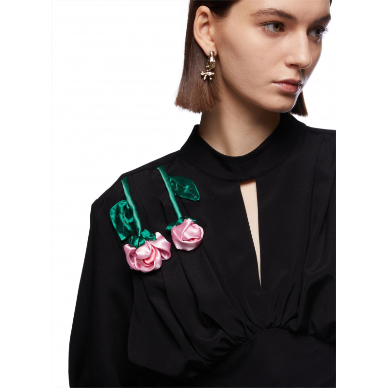 Vivetta ABITO LUNGO CON ROSE Shopping Online