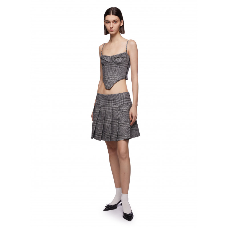 Vivetta TOP BUSTIER PIED-DE-POULE In Saldo