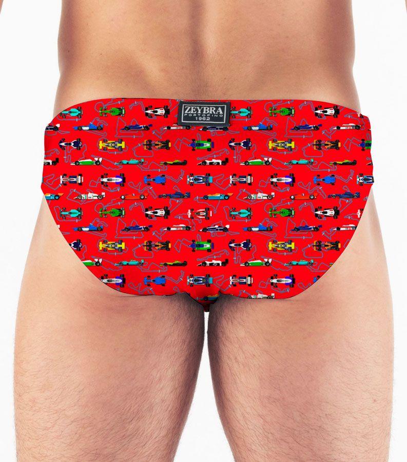 Zeybra SLIP UOMO FORMULA 1 RED RACE Moda
