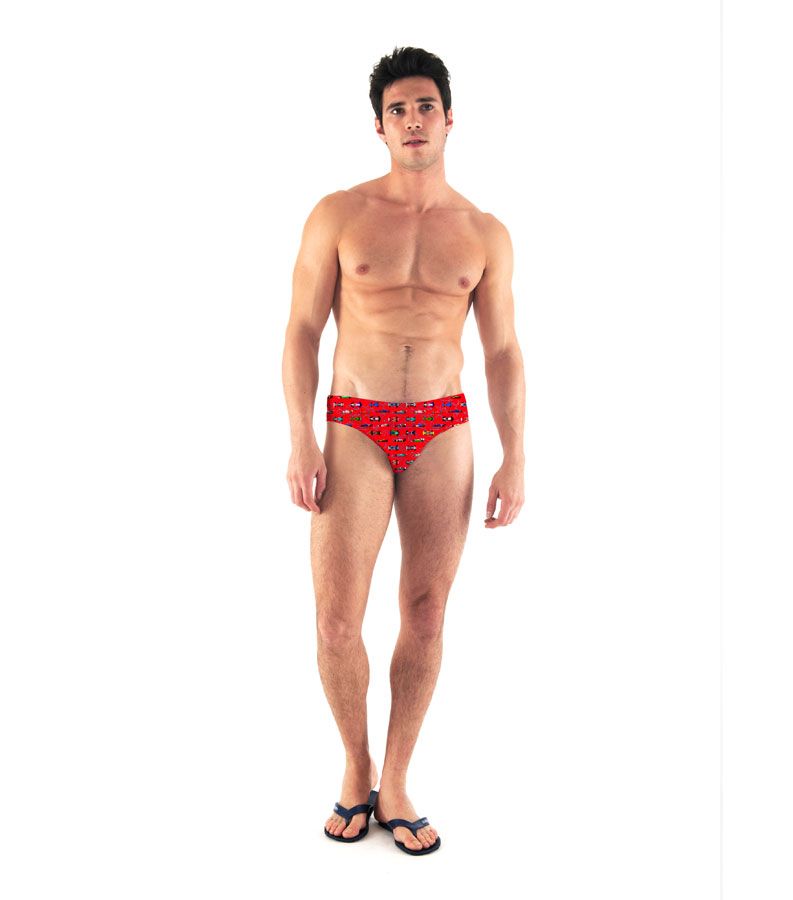 Zeybra SLIP UOMO FORMULA 1 RED RACE Moda
