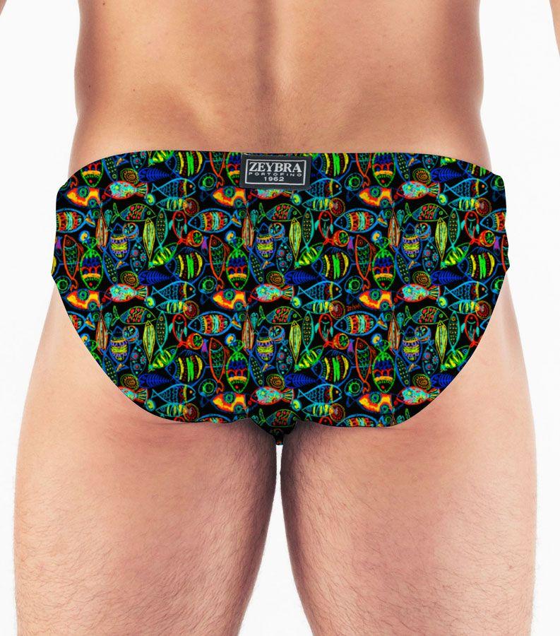 Zeybra SLIP UOMO PESCI CRAYON NERO 2025