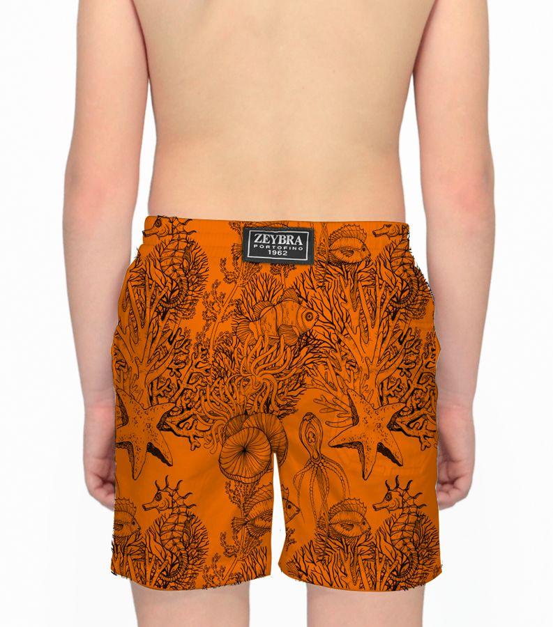 Zeybra COSTUME BAMBINO FLUO PRINT ORANGE FLUO Saldi