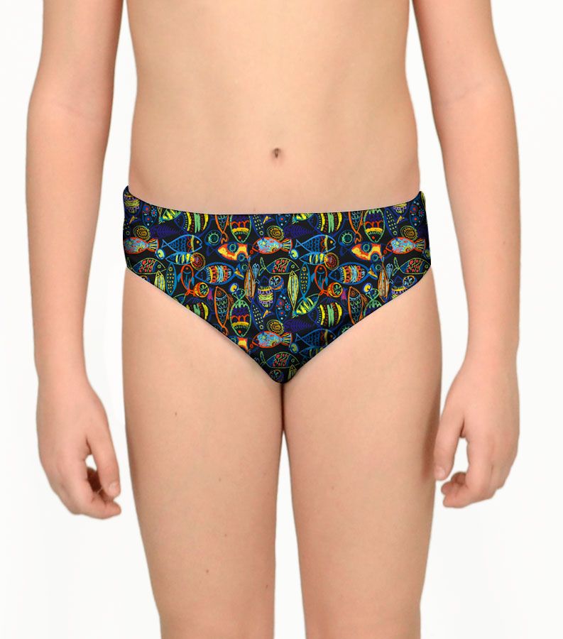 Zeybra SLIP BAMBINO PESCI CRAYON NERO Promozione Limitata