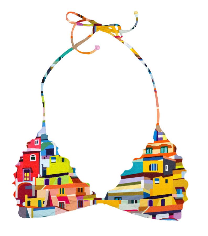 Zeybra TRIANGOLO BAMBINA REVERSIBILE AMALFI GIALLO Negozio