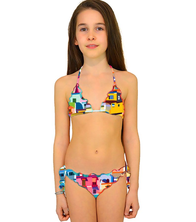 Zeybra TRIANGOLO BAMBINA REVERSIBILE AMALFI GIALLO Negozio