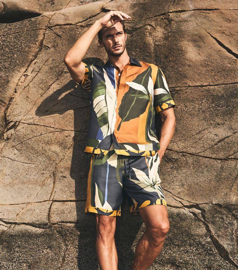 ZeybraZEYBRA PORTOFINO - PANTALONCIN AFRICAN IN SETA Nuovo