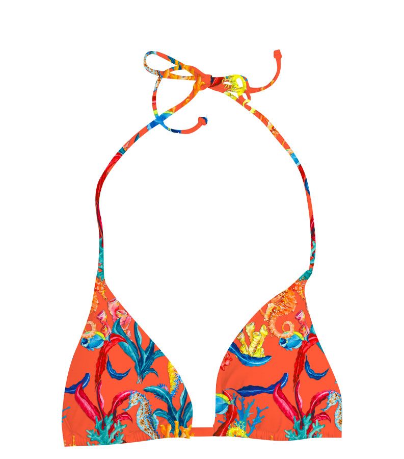 Zeybra TRIANGOLO DONNA REVERSIBILE CORALLI ORANGE Negozi Online