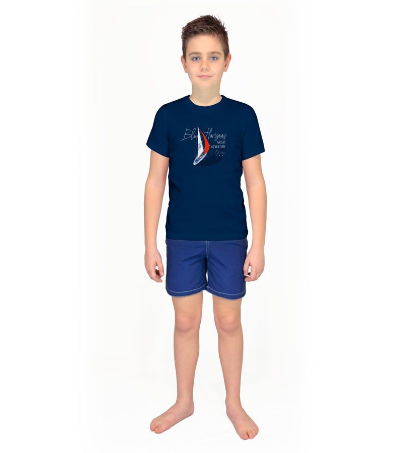 Zeybra T-SHIRT BAMBINO BLU Italy