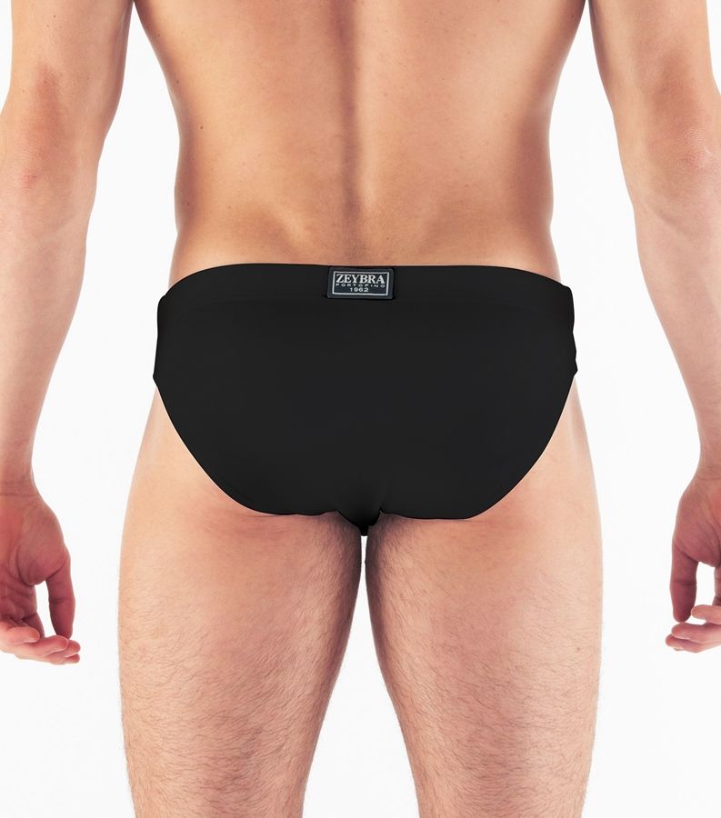 Zeybra SLIP UOMO TINTA UNITA BLACK Italia