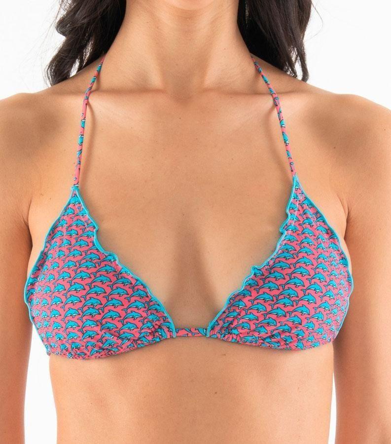 Zeybra TRIANGOLO DONNA REVERSIBILE DELFINI PINK Offerte