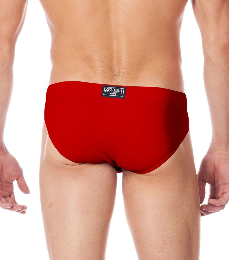 Zeybra SLIP ALTO UOMO TINTA UNITA RED RACE Qualità Garantita