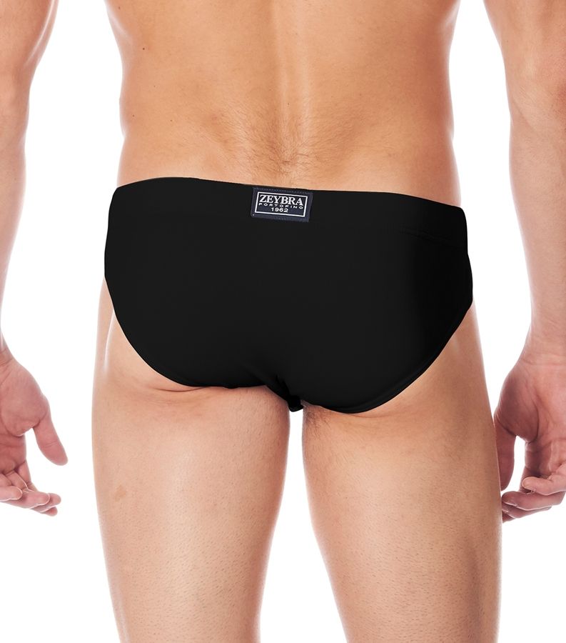 Zeybra SLIP ALTO UOMO TINTA UNITA BLACK Acquista Ora