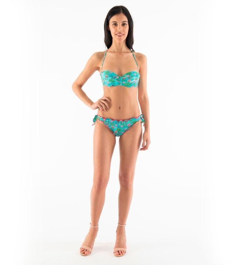 Zeybra SLIP DONNA ARRICCIATO FENICOTTERI ACQUA Affare Del Giorno