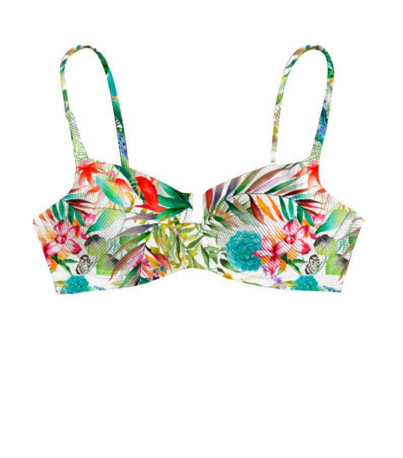 Zeybra COSTUME DONNA A BALCONCINO BOTANIC BIANCO Economico