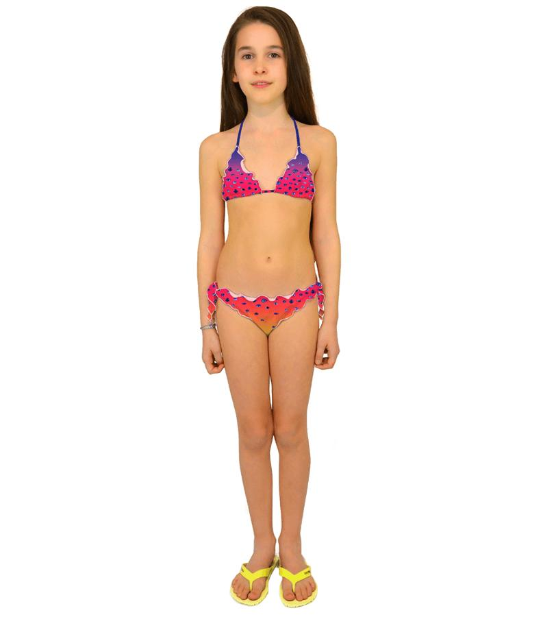 Zeybra TRIANGOLO BAMBINA PESCI SFUMATO CORALLO FLUO Offerte