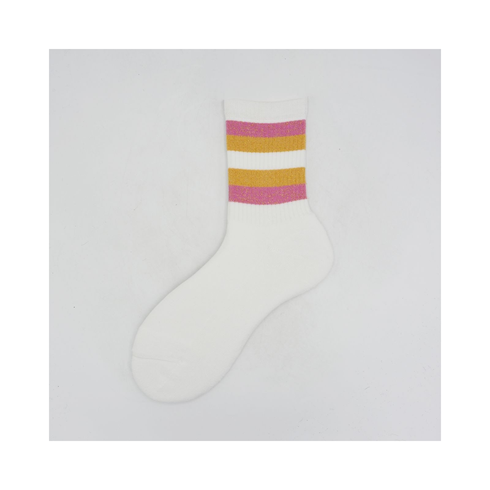 Alto Milano Calza corta in spugna di cotone con polso a righe Hiroko Shopping Online