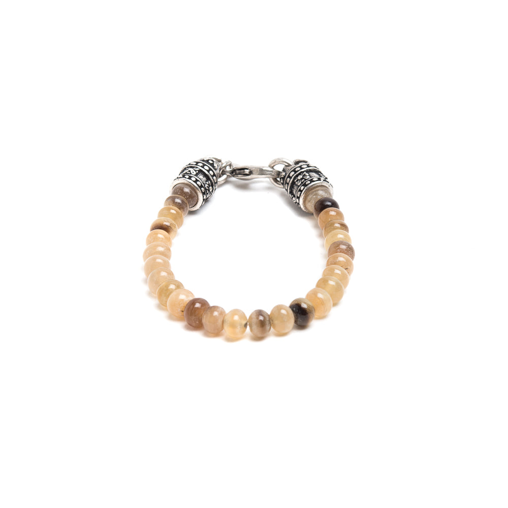 D'AMICO Bracciale Perle Corno Biondo Soddisfazione Garantita
