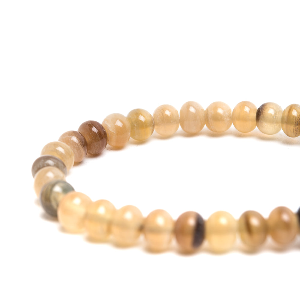 D'AMICO Bracciale Perle Corno Biondo Soddisfazione Garantita