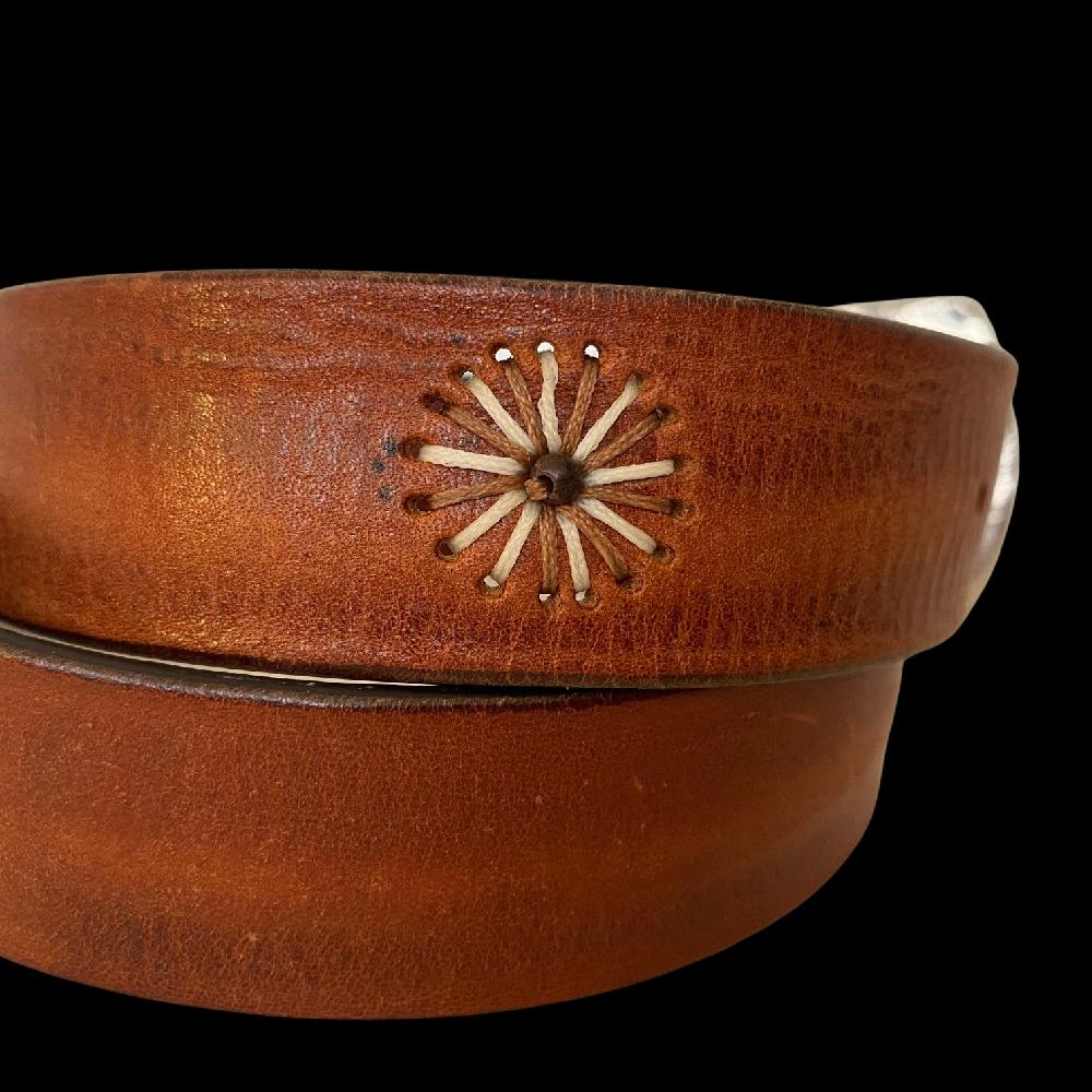 D'AMICO Cintura ULAY Cuoio Vintage + Punti a Mano Offerta