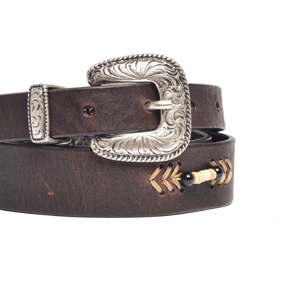D'AMICO Cintura ANDREW Cuoio Vintage + Decorazione a mano Moda