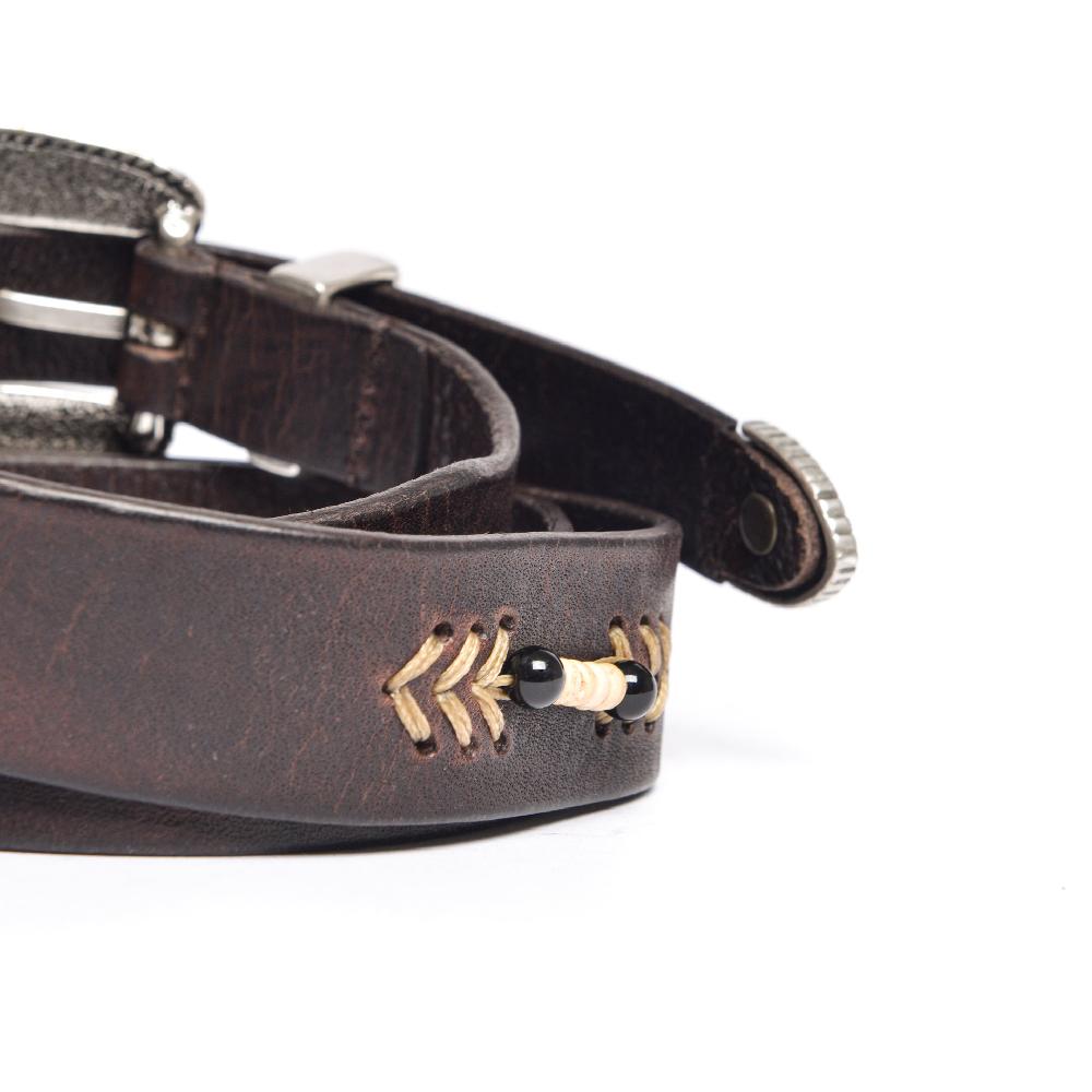 D'AMICO Cintura ANDREW Cuoio Vintage + Decorazione a mano Moda