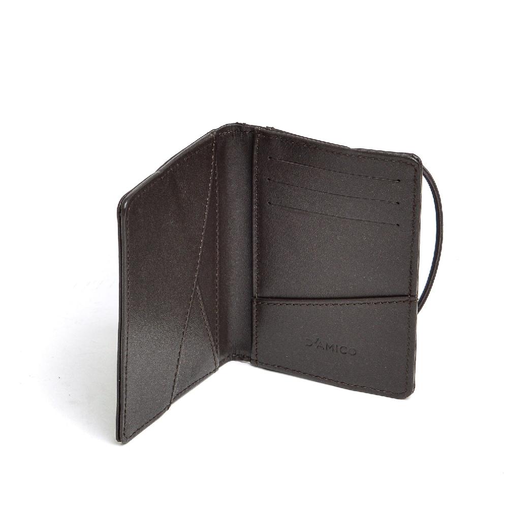 D'AMICO Portafoglio Pieghevole Classico Pelle Testa Moro Sconto