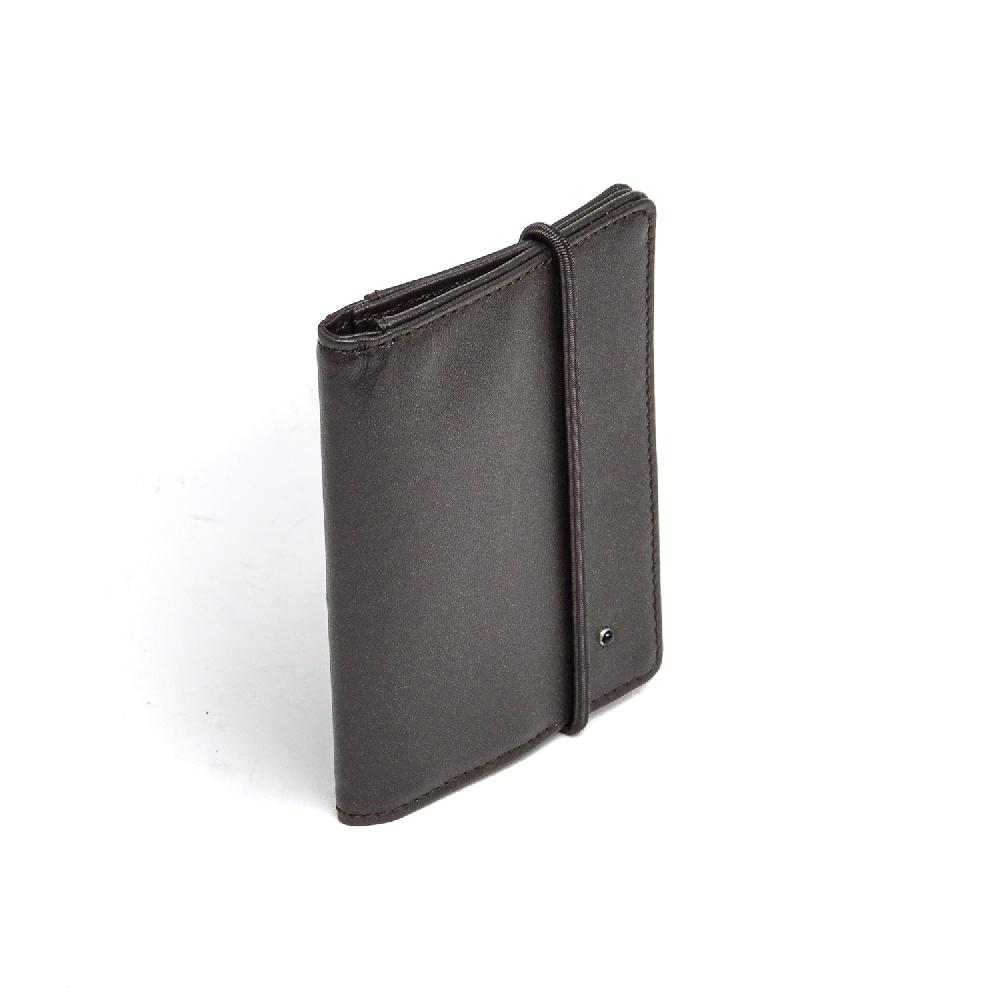 D'AMICO Portafoglio Pieghevole Classico Pelle Testa Moro Sconto