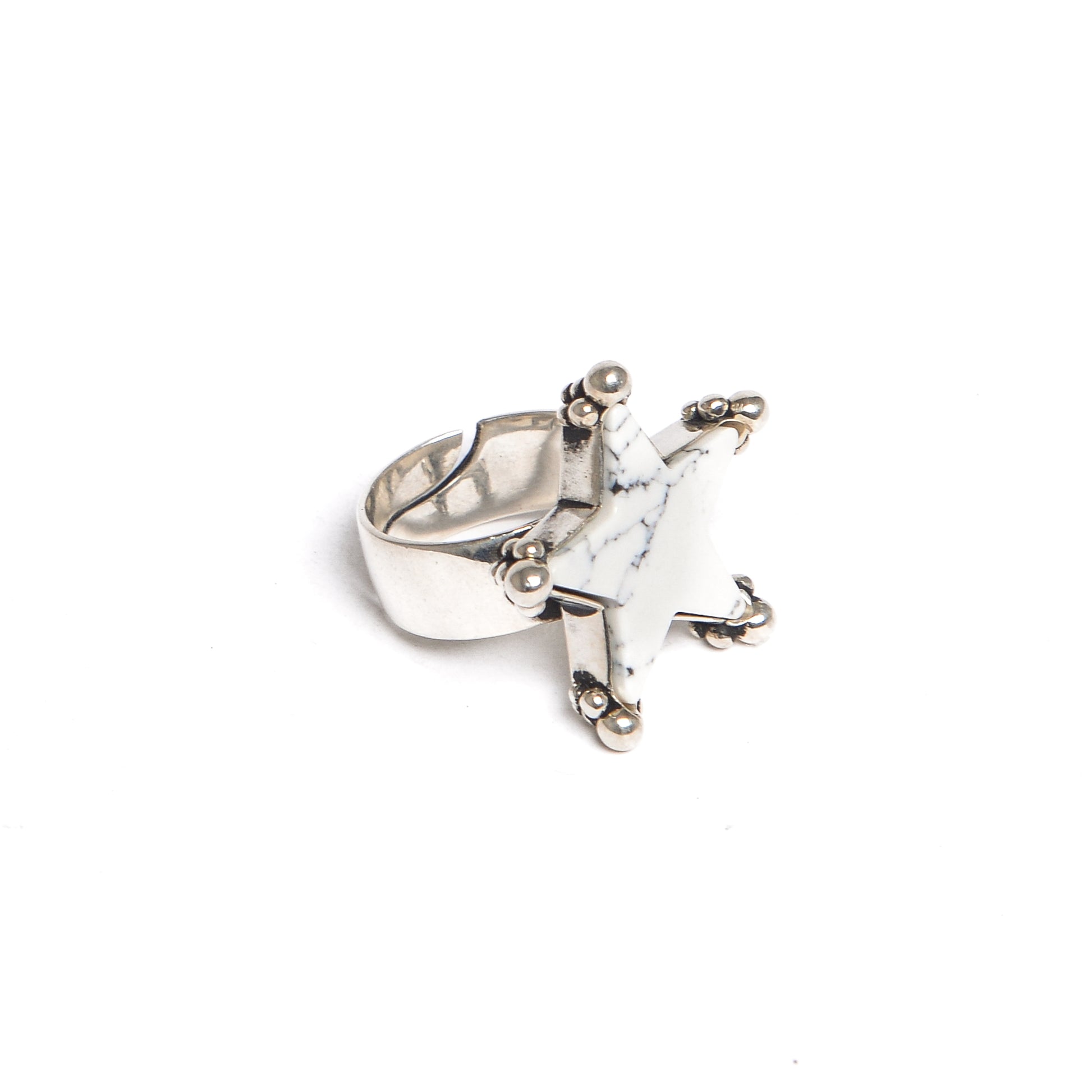 D'AMICO Anello Stella Bianco Vendita