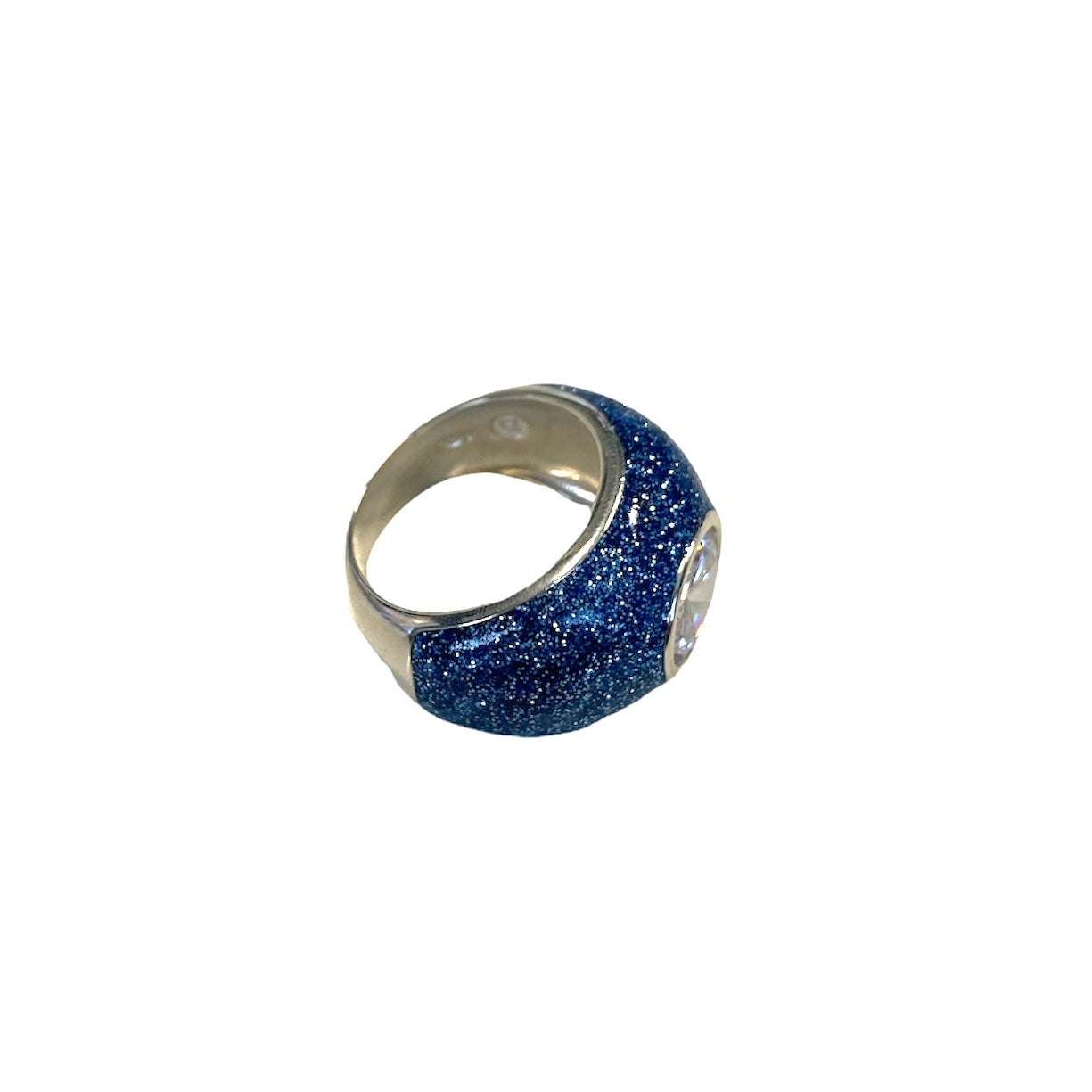 D'AMICO Anello Glitter Blue Soddisfazione Garantita