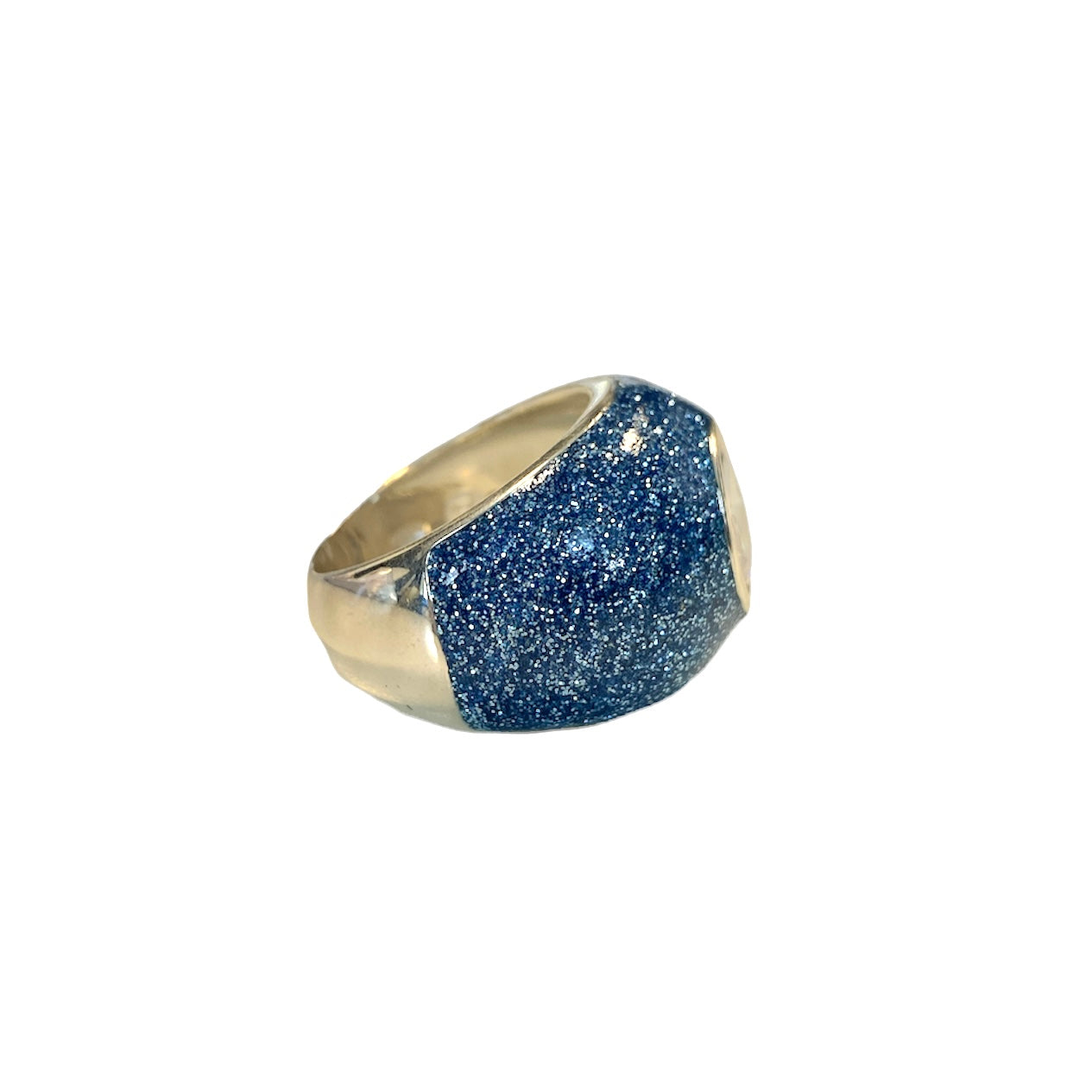 D'AMICO Anello Glitter Blue Soddisfazione Garantita