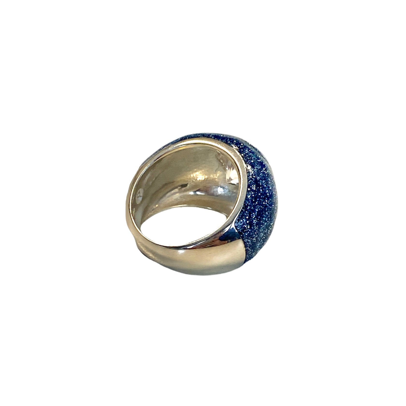 D'AMICO Anello Glitter Blue Soddisfazione Garantita