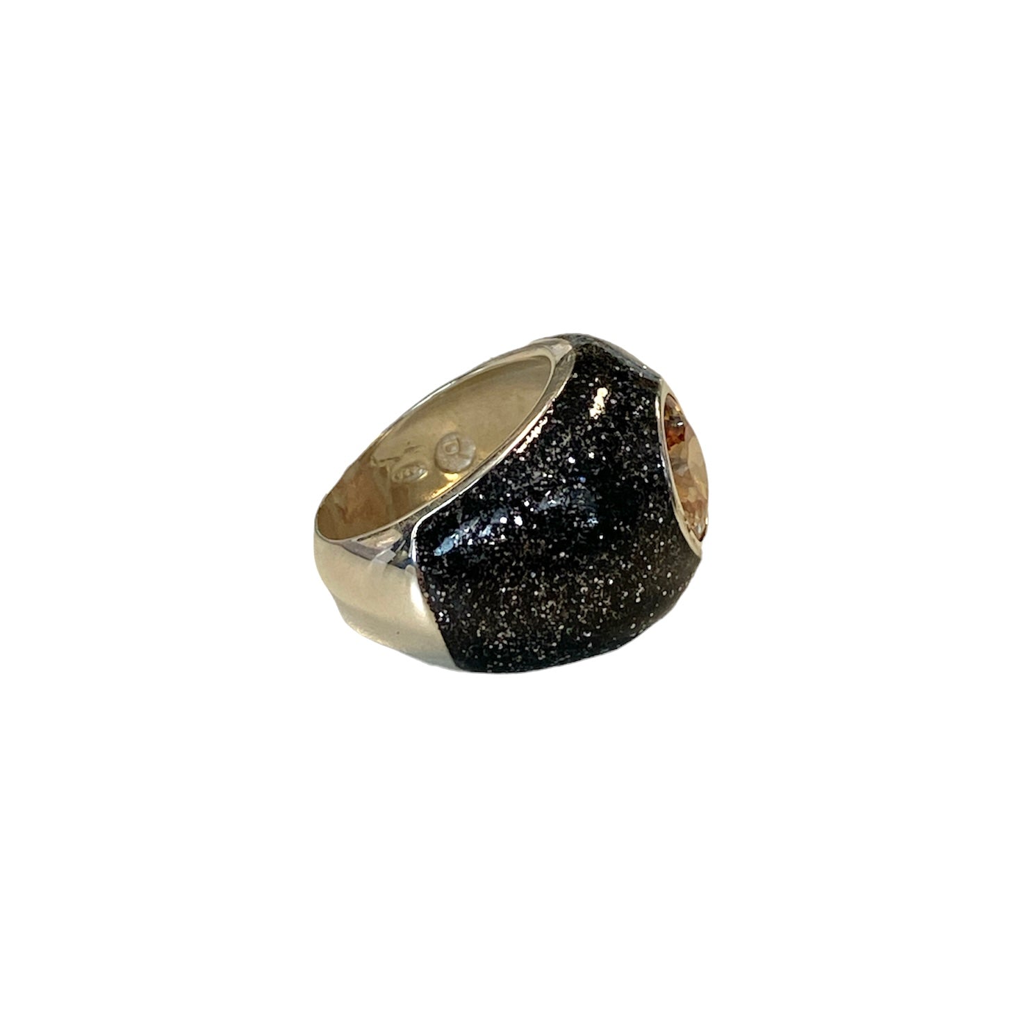 D'AMICO Anello Glitter Black Qualità Garantita