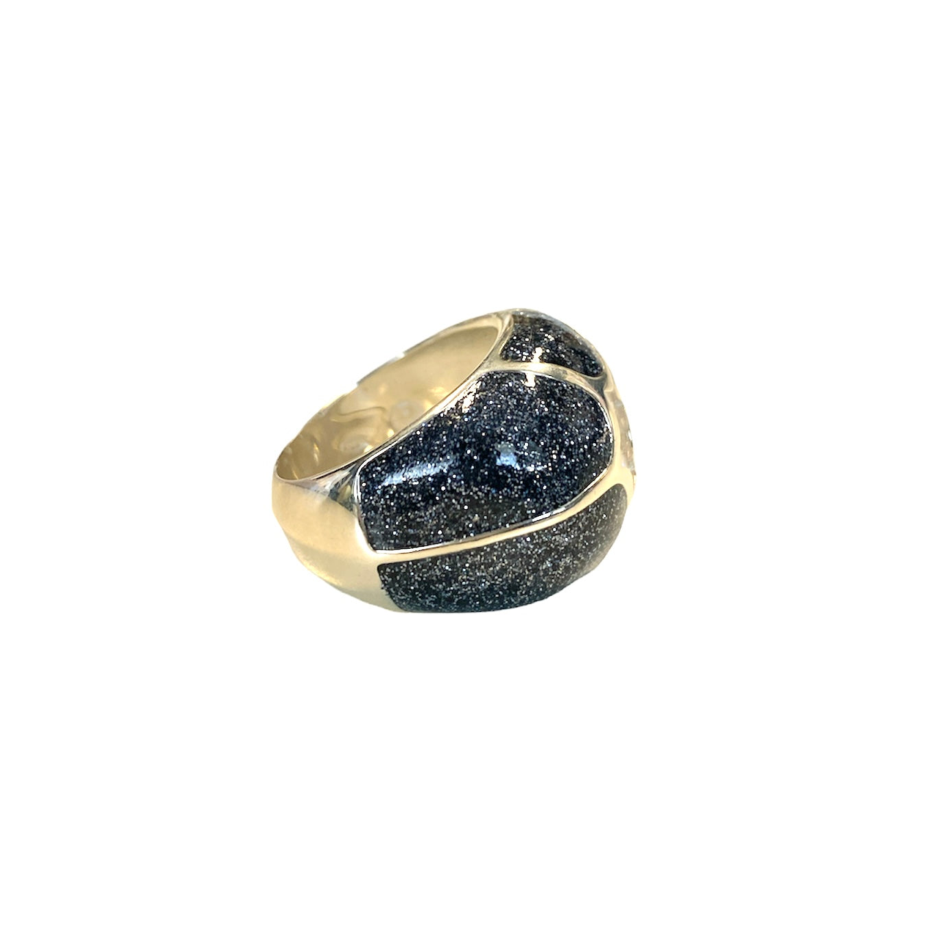 D'AMICO Anello Stella Glitter Blue Navy Consegna Veloce