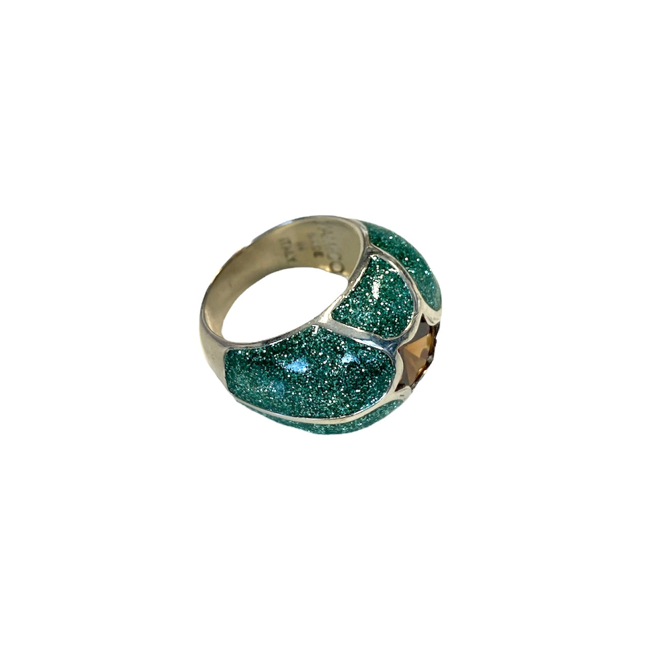D'AMICO Anello Stella Glitter Green Promozione Limitata