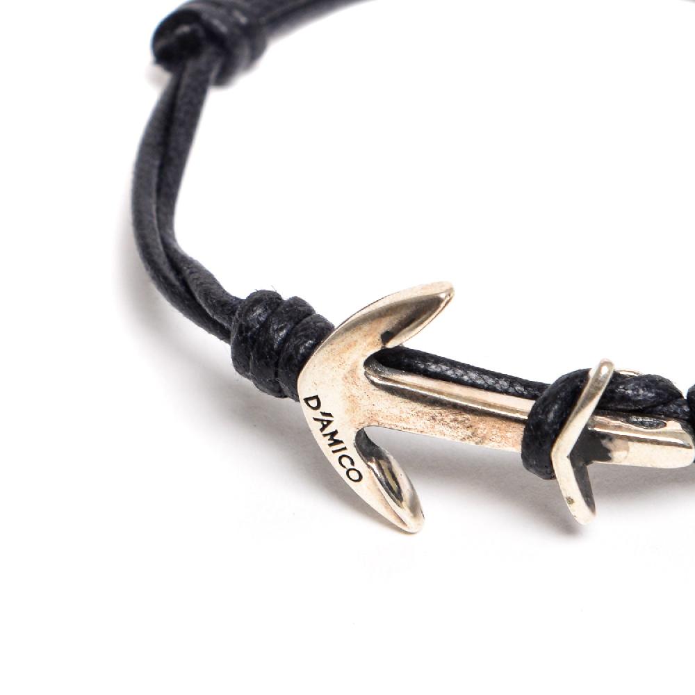 D'AMICO Bracciale Ancora Cordone Cerato Fino Al -60%