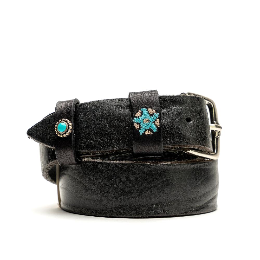 D'AMICO Cintura Cuoio Vintage Nero Passanti Decorati I Più Venduti