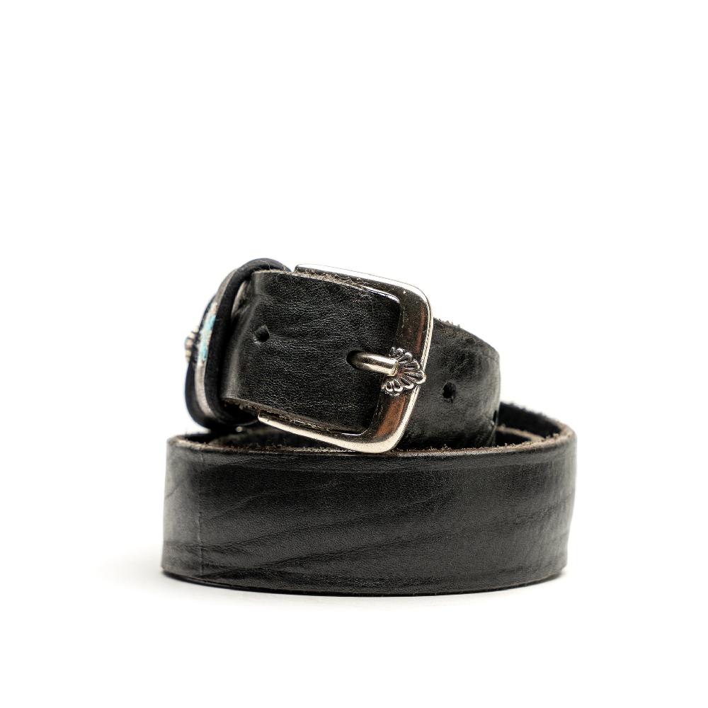 D'AMICO Cintura Cuoio Vintage Nero Passanti Decorati I Più Venduti
