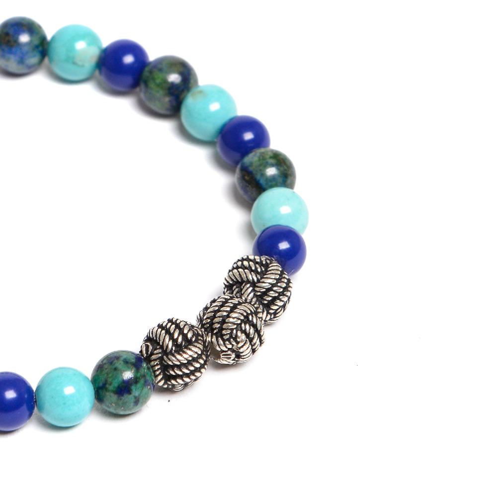 D'AMICO Bracciale Catenina Lapis + Palline Nodo Negozio