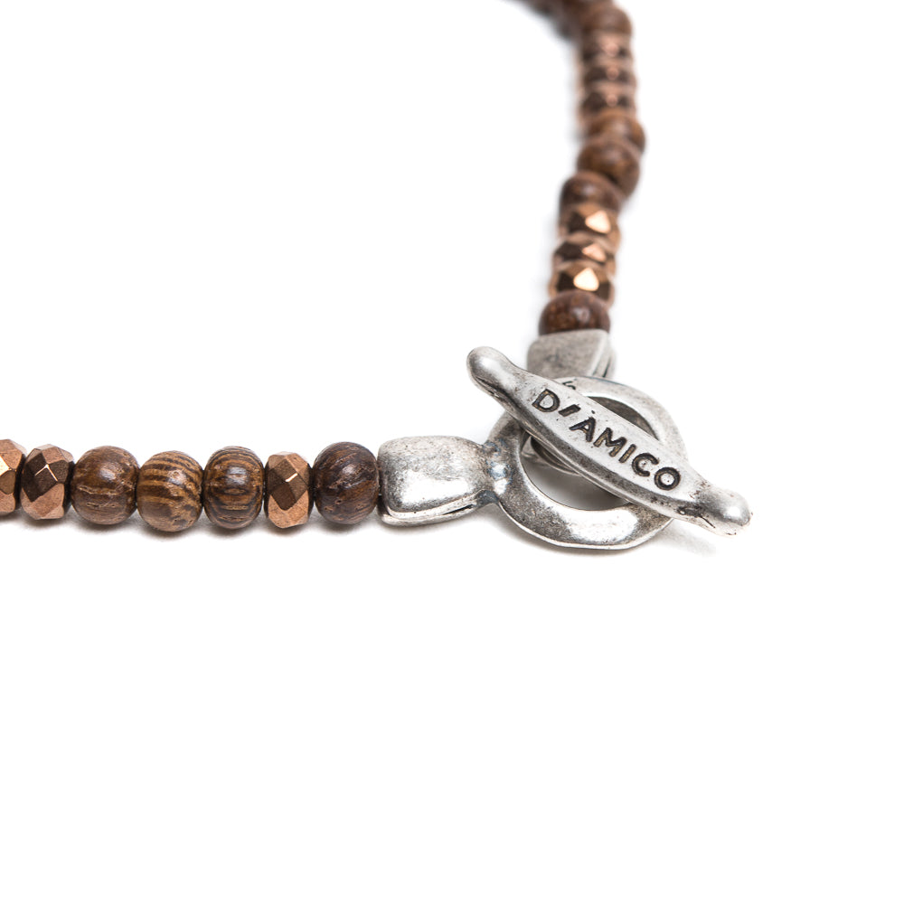 D'AMICO Bracciale Ematite + Legno Vendita
