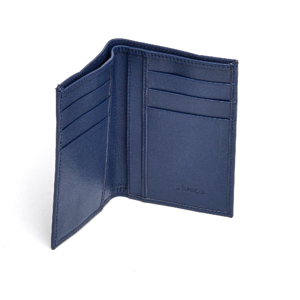 D'AMICO Portafoglio Classico Pieghevole 1 lato Pelle Blu Fino Al -60%